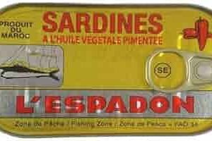 L’Espadon Sardines in Spiced Vegetable Oil 125g